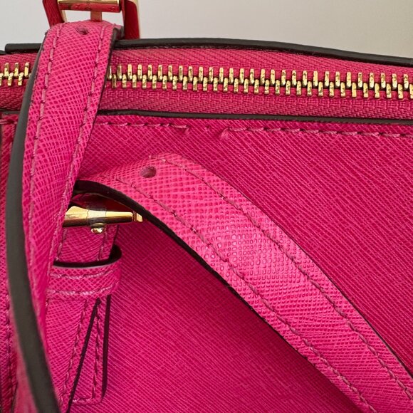 Michael Kors Jet Set Saffiano Leather Large Tote Pink - Picture 16 of 16